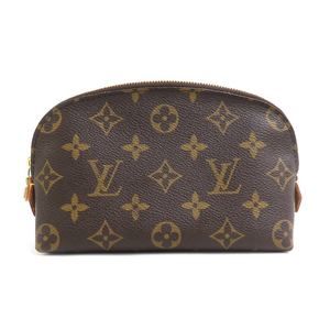 LOUIS VUITTON Authentic Brown Monogram Canvas Pochette Pouch